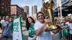 Boston Celtics fans celebrate as team win 18th NBA championship